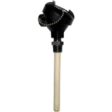 High temperature sensor with ceramic insulation